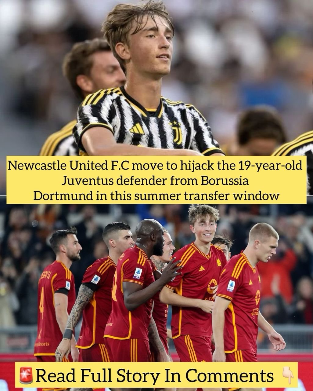 Newcastle United F.C move to hijack the 19-year-old Juventus defender this summer from Borussia Dortmund in this summer transfer window