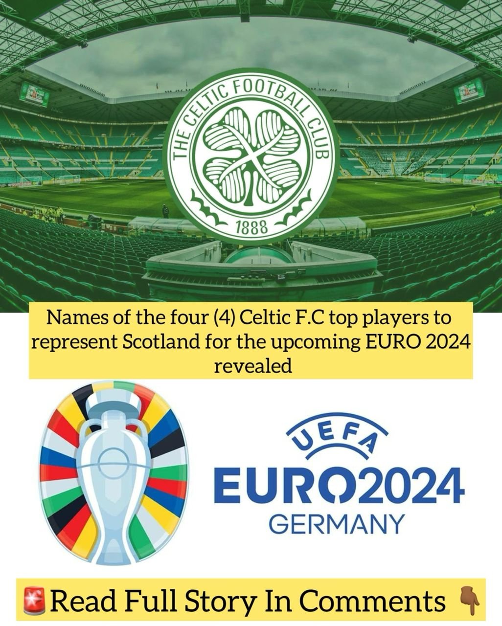 Names of the four (4) Celtic F.C top players to represent Scotland for the upcoming EURO 2024 revealed