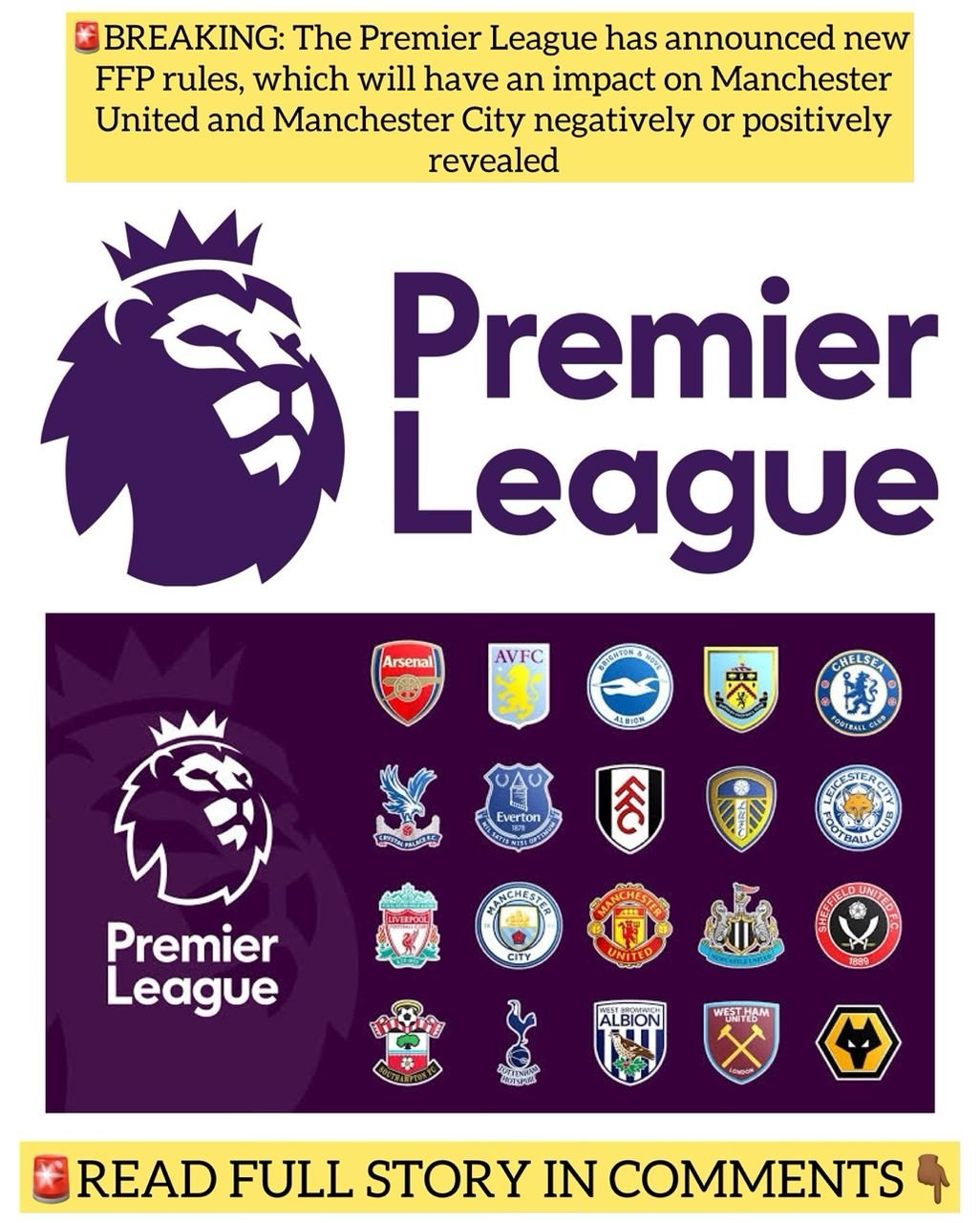 BREAKING: The Premier League has announced new FFP rules, which will have an impact on Manchester United and Manchester City negatively or positively revealed