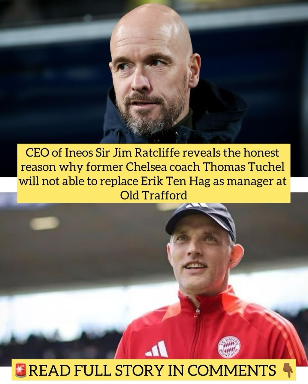 CEO of Ineos Sir Jim Ratcliffe reveals the honest reason why former Chelsea coach Thomas Tuchel will not able to replace Erik Ten Hag as manager at Old Trafford