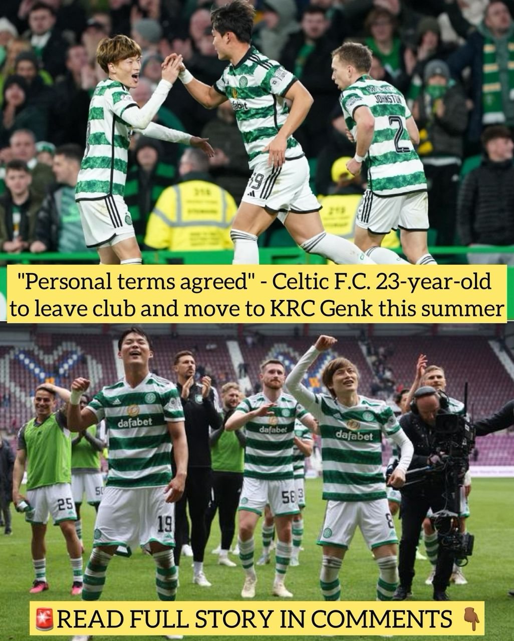 "Personal terms agreed" - Celtic F.C. 23-year-old to leave club and move to KRC Genk this summer