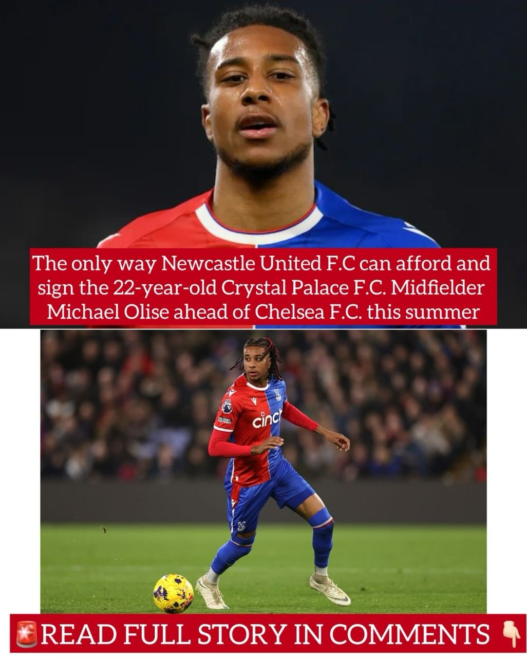 The only way Newcastle United F.C can afford and sign the 22-year-old Crystal Palace F.C. Midfielder Michael Olise ahead of Chelsea F.C. this summer