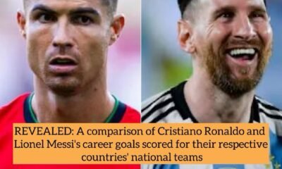 REVEALED: A comparison of Cristiano Ronaldo and Lionel Messi's career goals scored for their respective countries' national teams