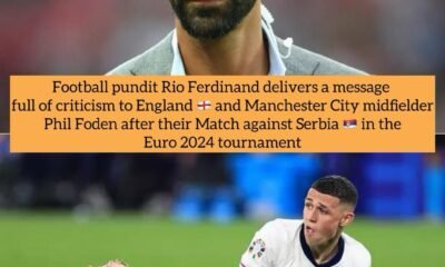 Football pundit Rio Ferdinand delivers a message full of criticism to England and Manchester City midfielder Phil Foden after their Match against Serbia in the Euro 2024 tournament