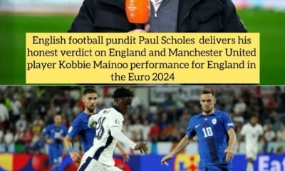 English football pundit Paul Scholes delivers his honest verdict on England and Manchester United player Kobbie Mainoo performance for England in the Euro 2024