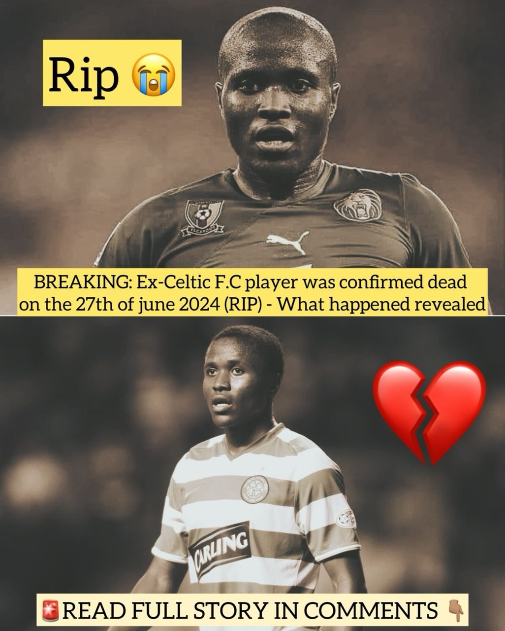 BREAKING: Ex-Celtic F.C player was confirmed dead on the 27th of june 2024 (RIP) - What happened revealed