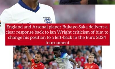England and Arsenal player Bukayo Saka delivers a clear response to Ian Wright criticism of him changing his position to a left-back in the Euro 2024 tournament