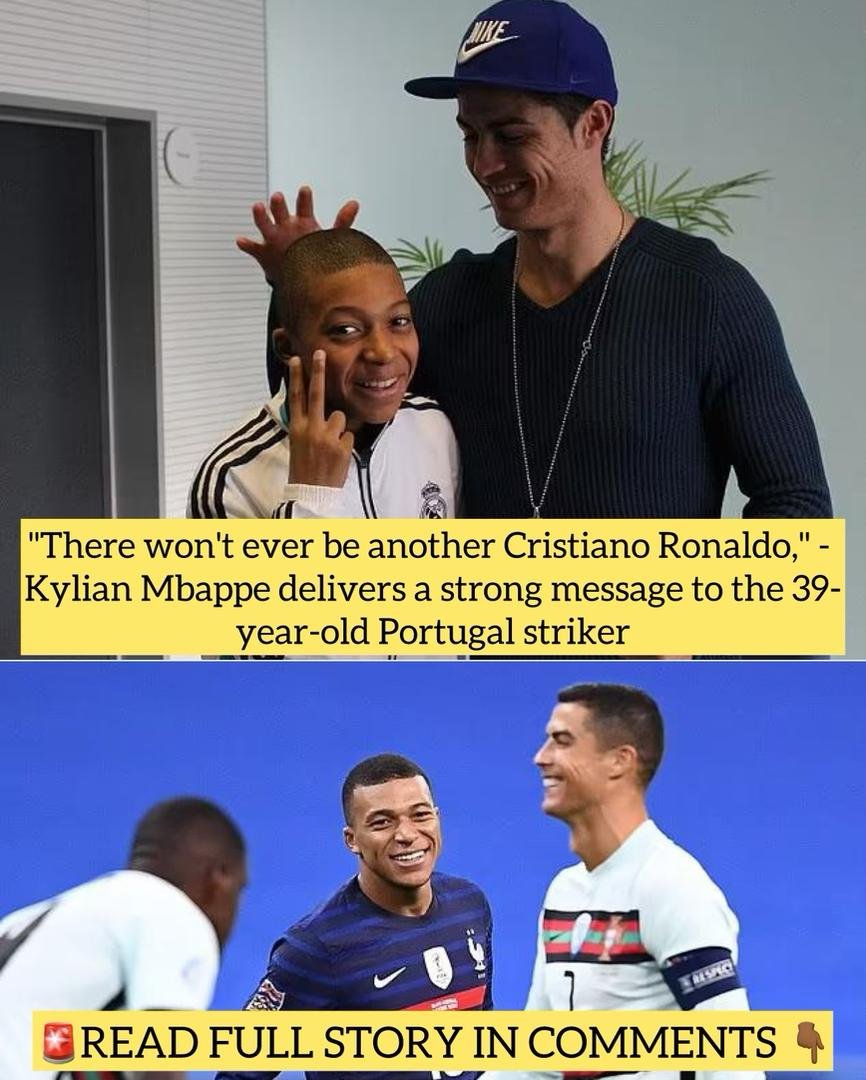 "There won't ever be another Cristiano Ronaldo," - Kylian Mbappe delivers a strong message to the 39-year-old Portugal striker