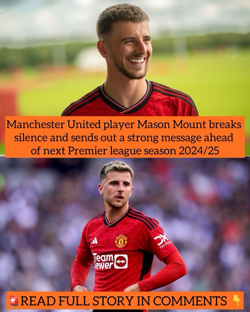 Manchester United player Mason Mount breaks silence and sends out a strong message ahead of next Premier league season 2024/25