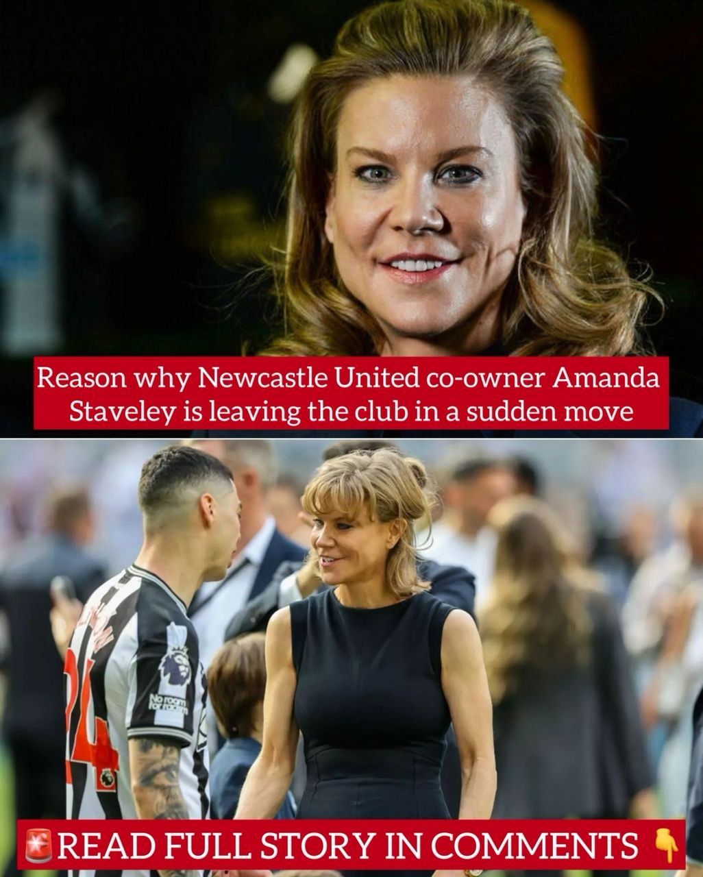 Reason why Newcastle United co-owner Amanda Staveley is leaving the club in a sudden move