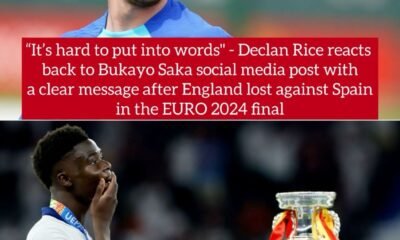 “It’s hard to put into words" - Declan Rice reacts back to Bukayo Saka social media post with a clear message after England lost against Spain in the EURO 2024 final
