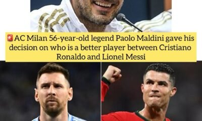 AC Milan 56-year-old legend Paolo Maldini gave his decision on who is a better player between Cristiano Ronaldo and Lionel Messi