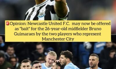 Opinion: Newcastle United F.C. may now be offered as "bait" for the 26-year-old midfielder Bruno Guimaraes by the two players who represent Manchester City