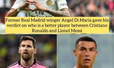 Former Real Madrid winger Angel Di Maria gave his verdict on who is a better player between Cristiano Ronaldo and Lionel Messi