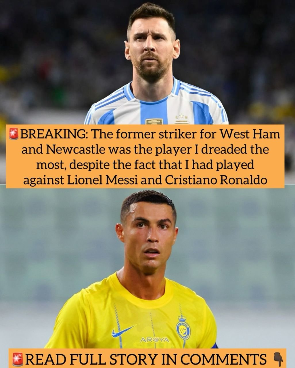 BREAKING: The former striker for West Ham and Newcastle was the player I dreaded the most, despite the fact that I had played against Lionel Messi and Cristiano Ronaldo