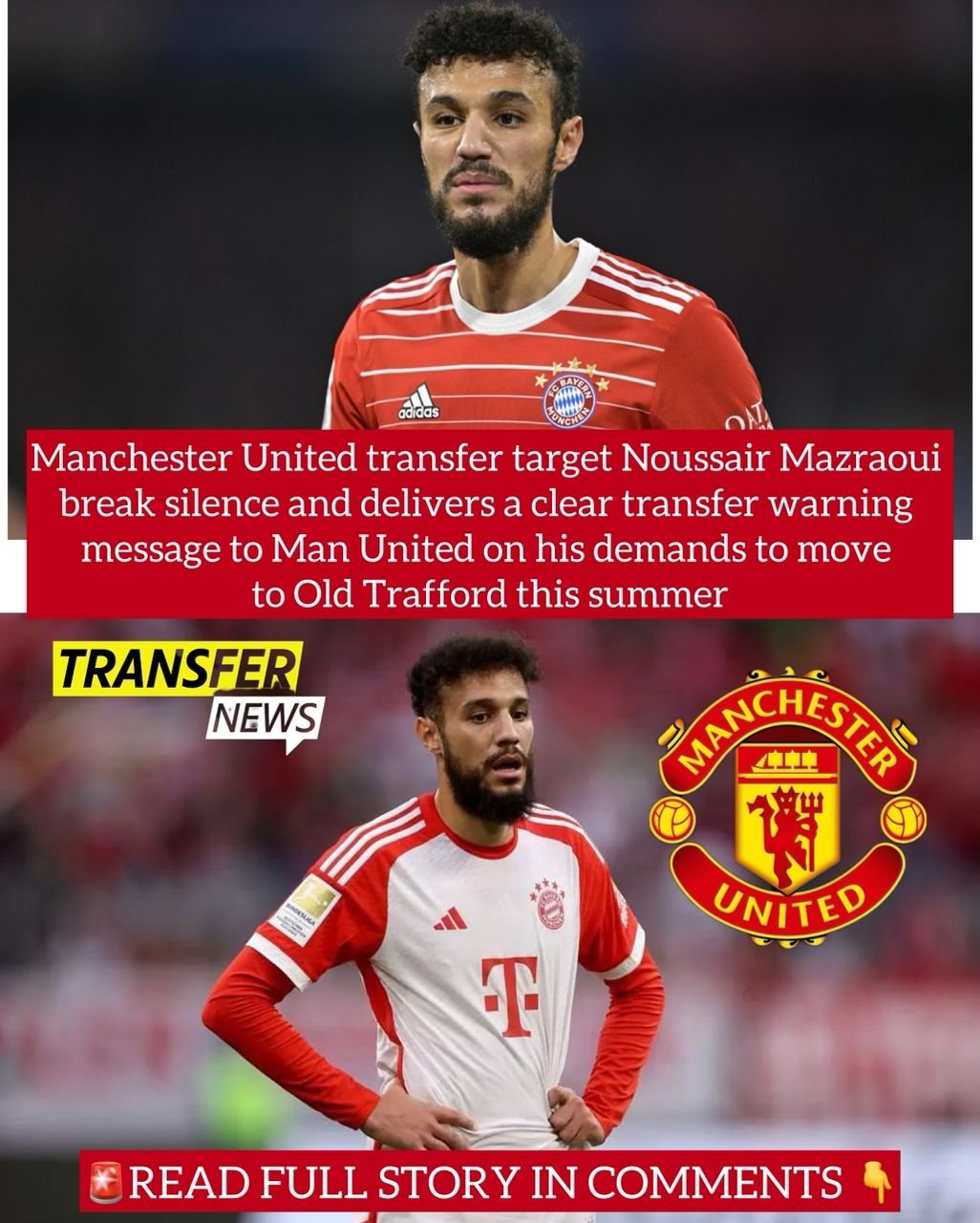 Manchester United transfer target Noussair Mazraoui break silence and delivers a clear transfer warning message to Man United on his demands to move to Old Trafford this summer