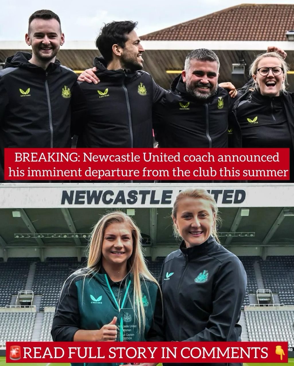 BREAKING: Newcastle United coach announced his imminent departure from the club this summer