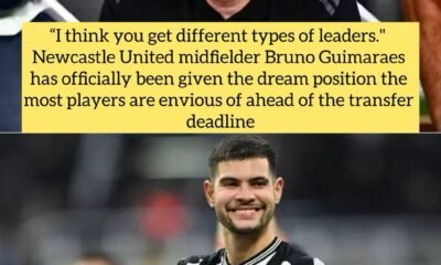 “I think you get different types of leaders."  Newcastle United midfielder Bruno Guimaraes has officially been given the dream position the most players are envious of ahead of the transfer deadline