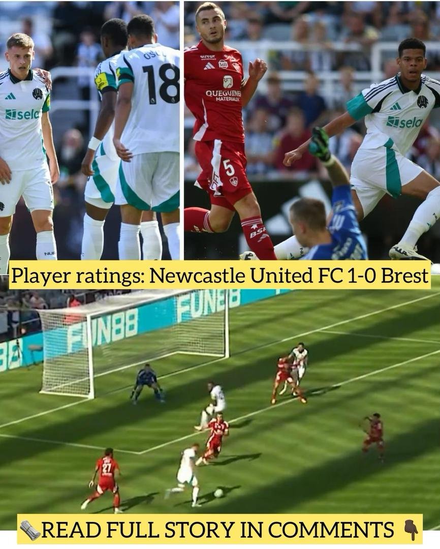 Player ratings: Newcastle United FC 1-0 Brest