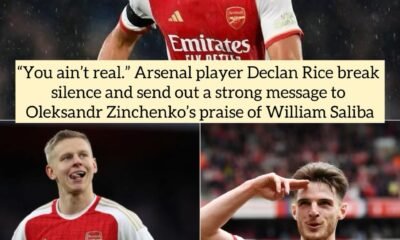 “You ain’t real.” Arsenal player Declan Rice break silence and send out a strong message to Oleksandr Zinchenko’s praise of William Saliba