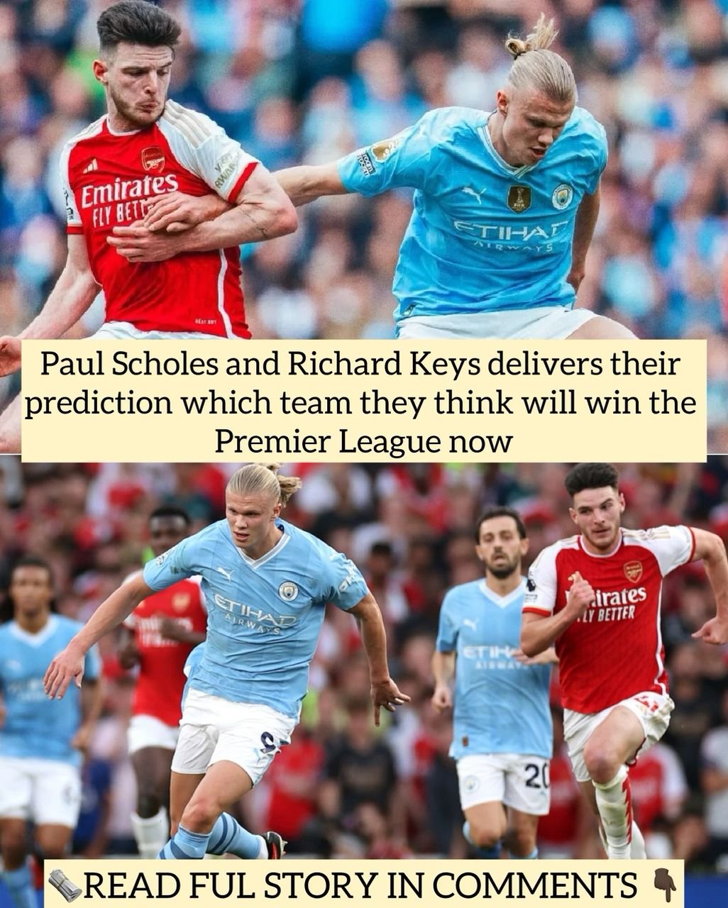 Pundit Paul Scholes and Richard Keys delivers their prediction which team they thinks will win the Premier League now