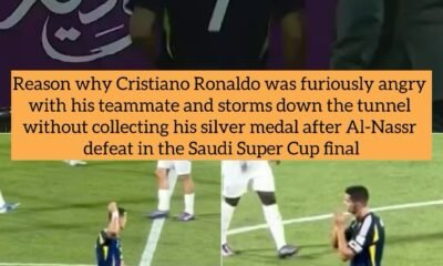 Reason why Cristiano Ronaldo was furiously angry with his teammate and storms down the tunnel without collecting his silver medal after Al-Nassr defeat in the Saudi Super Cup final