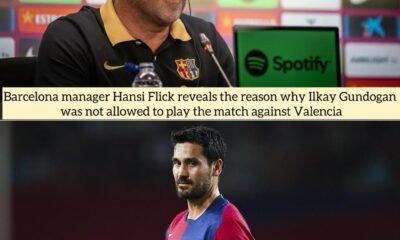 Barcelona manager Hansi Flick gave the reason why Ilkay Gundogan was not allowed to play the match against Valencia