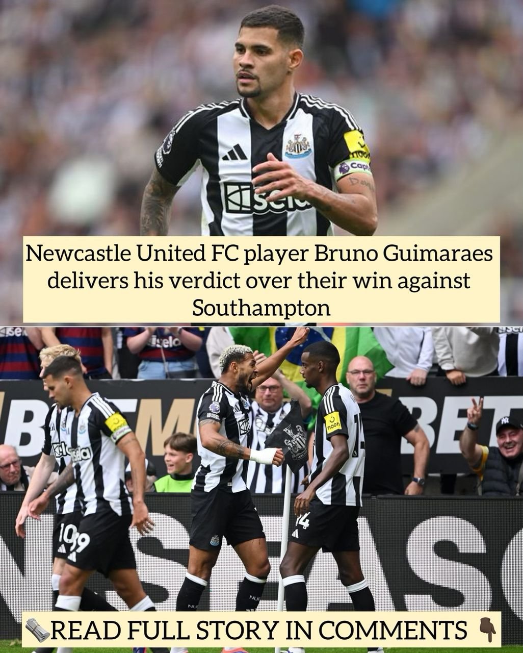 Newcastle United FC player Bruno Guimaraes delivers his verdict over their win against Southampton