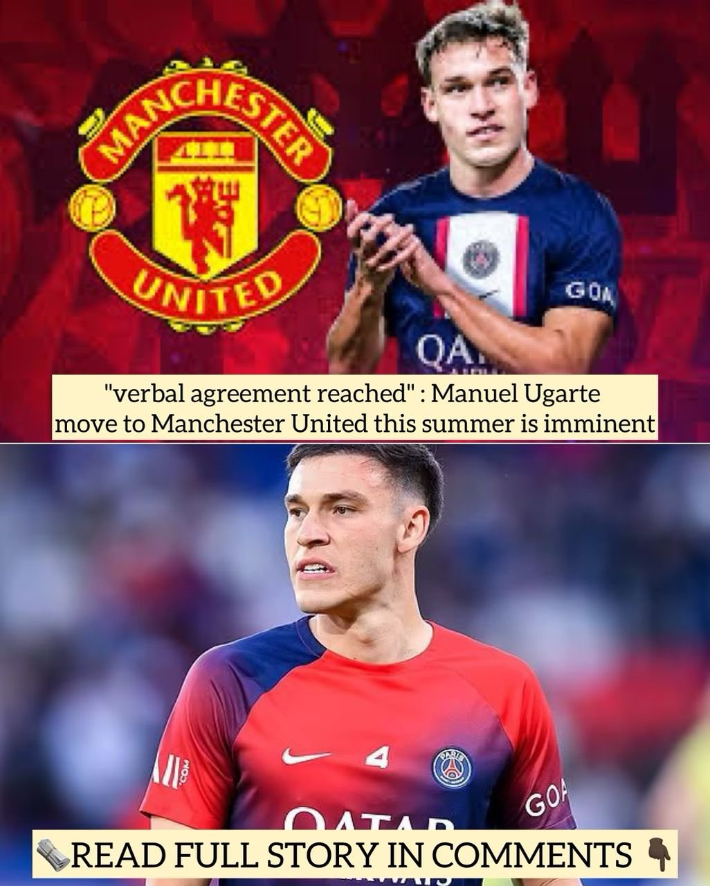 "verbal agreement reached" : Manuel Ugarte move to Manchester United this summer is imminent