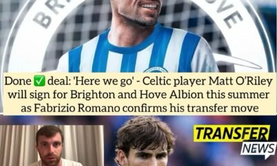 Done deal: 'Here we go' - Celtic player Matt O’Riley will sign for Brighton and Hove Albion this summer as Fabrizio Romano confirms his transfer move