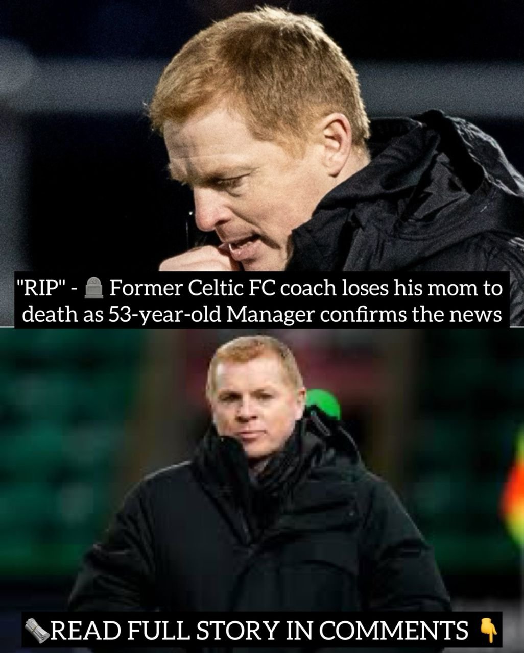 "RIP": Former Celtic FC coach loses his mom to death as 53-year-old manager confirms the news.