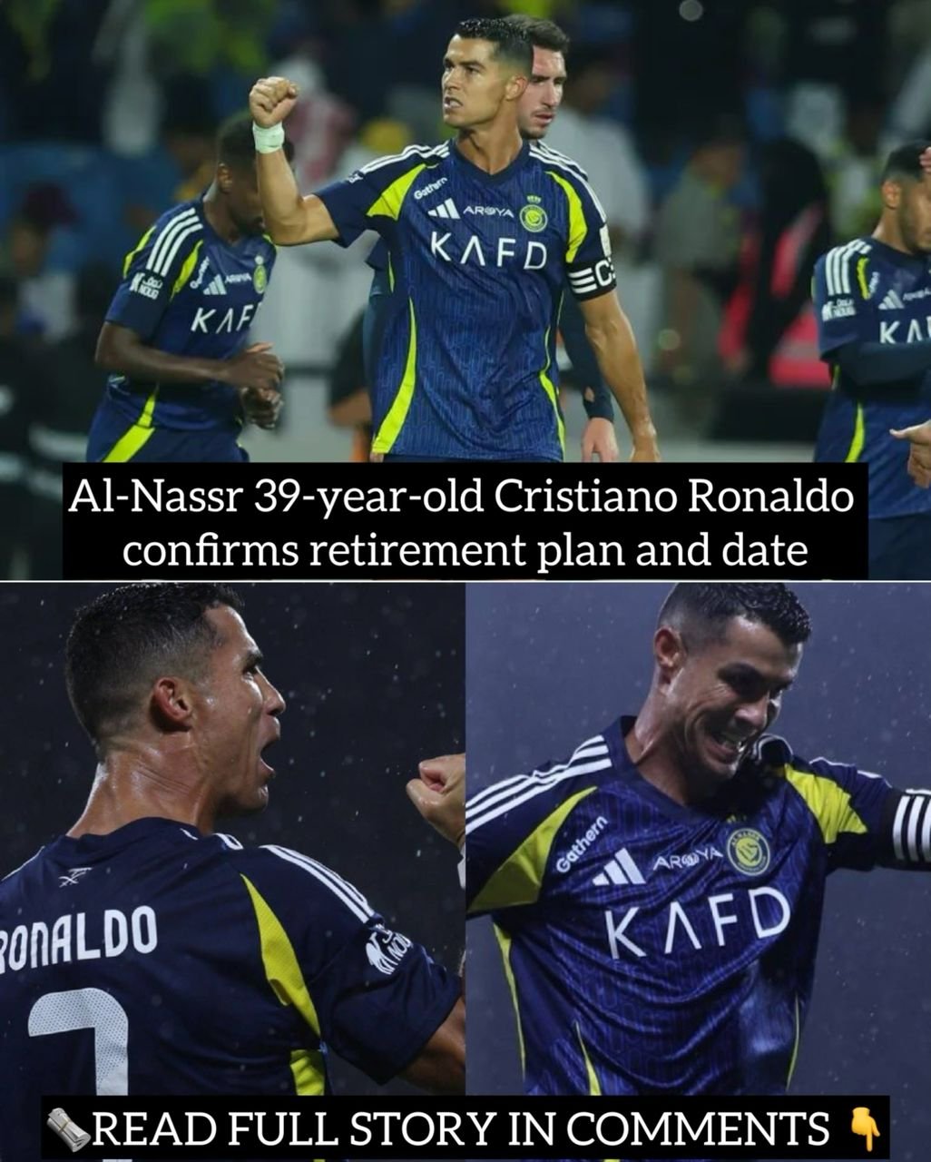 Al-Nassr 39-year-old Cristiano Ronaldo confirms retirement plan and date