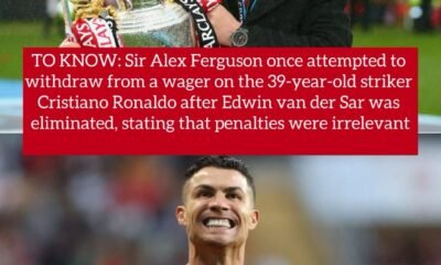 TO KNOW: Sir Alex Ferguson once attempted to withdraw from a wager on the 39-year-old striker Cristiano Ronaldo after Edwin van der Sar was eliminated, stating that penalties were irrelevant