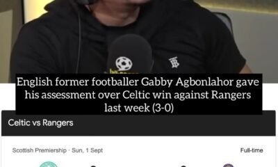 English former footballer Gabby Agbonlahor gave his assessment over Celtic win against Rangers last week (3-0)