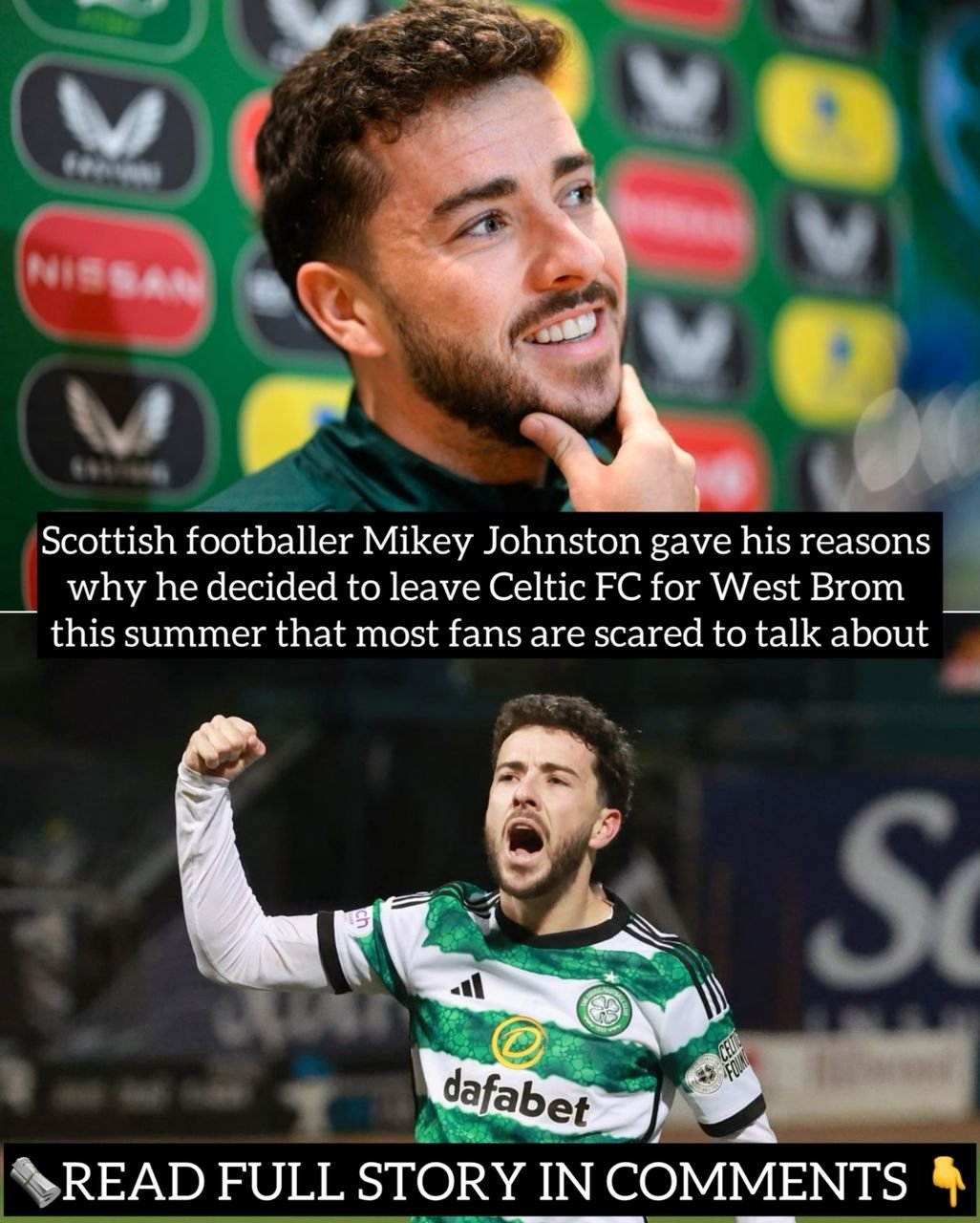 Scottish footballer Mikey Johnston gave his reasons why he decided to leave Celtic FC for West Brom this summer that most fans are scared to talk about