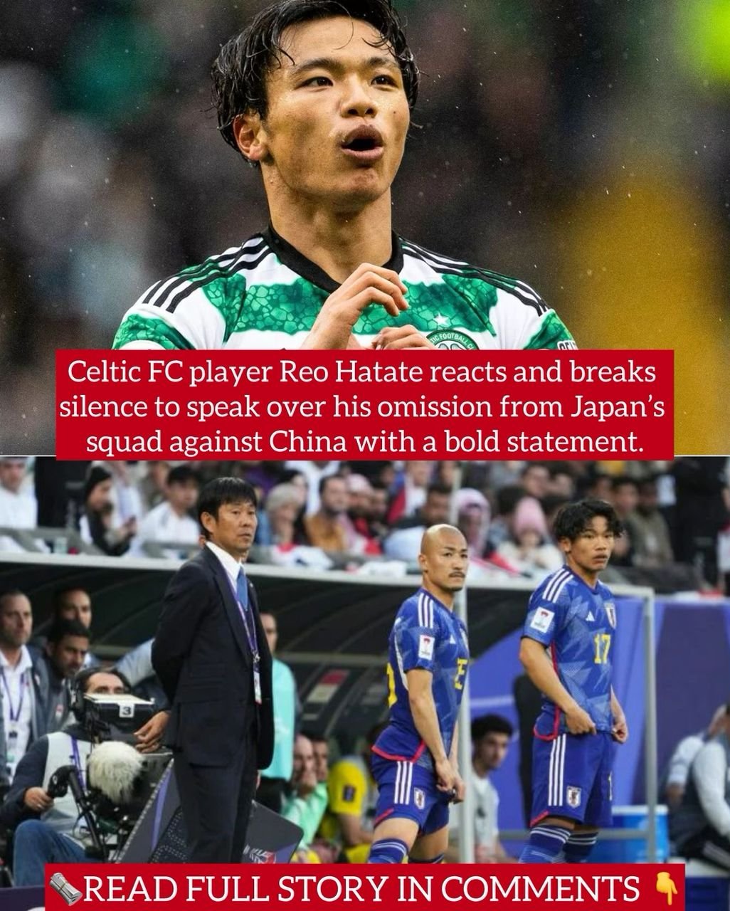 Celtic FC player Reo Hatate reacts and breaks silence to speak over his omission from Japan’s squad against China with a bold statement