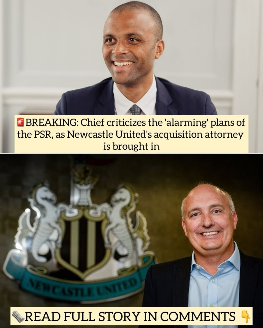 BREAKING: CEO criticizes the 'alarming' plans of the PSR, as Newcastle United's acquisition attorney is brought in