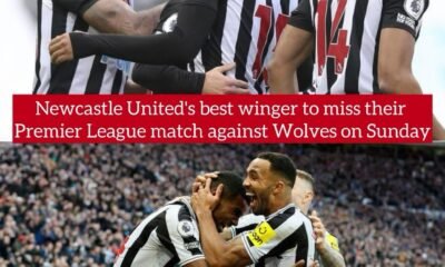 Newcastle United's best winger to miss their Premier League match against Wolves on Sunday