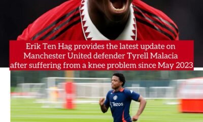 Erik Ten Hag provides the latest update on Manchester United defender Tyrell Malacia after suffering from a knee problem since May 2023