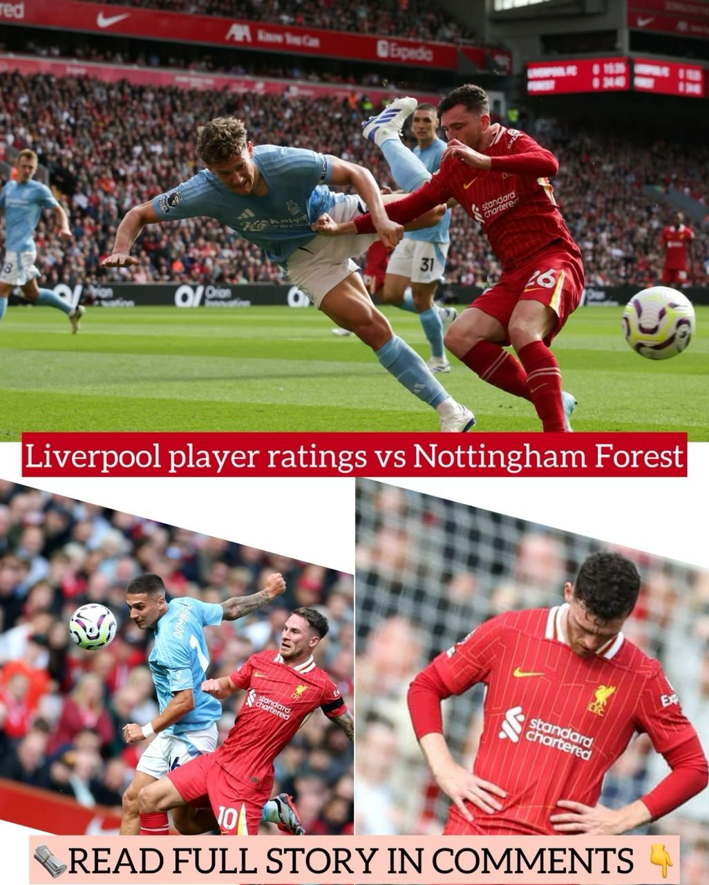 Liverpool player ratings vs Nottingham Forest