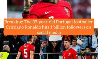 Breaking: The 39-year-old Portugal footballer Cristiano Ronaldo hits 1 billion followers on social media