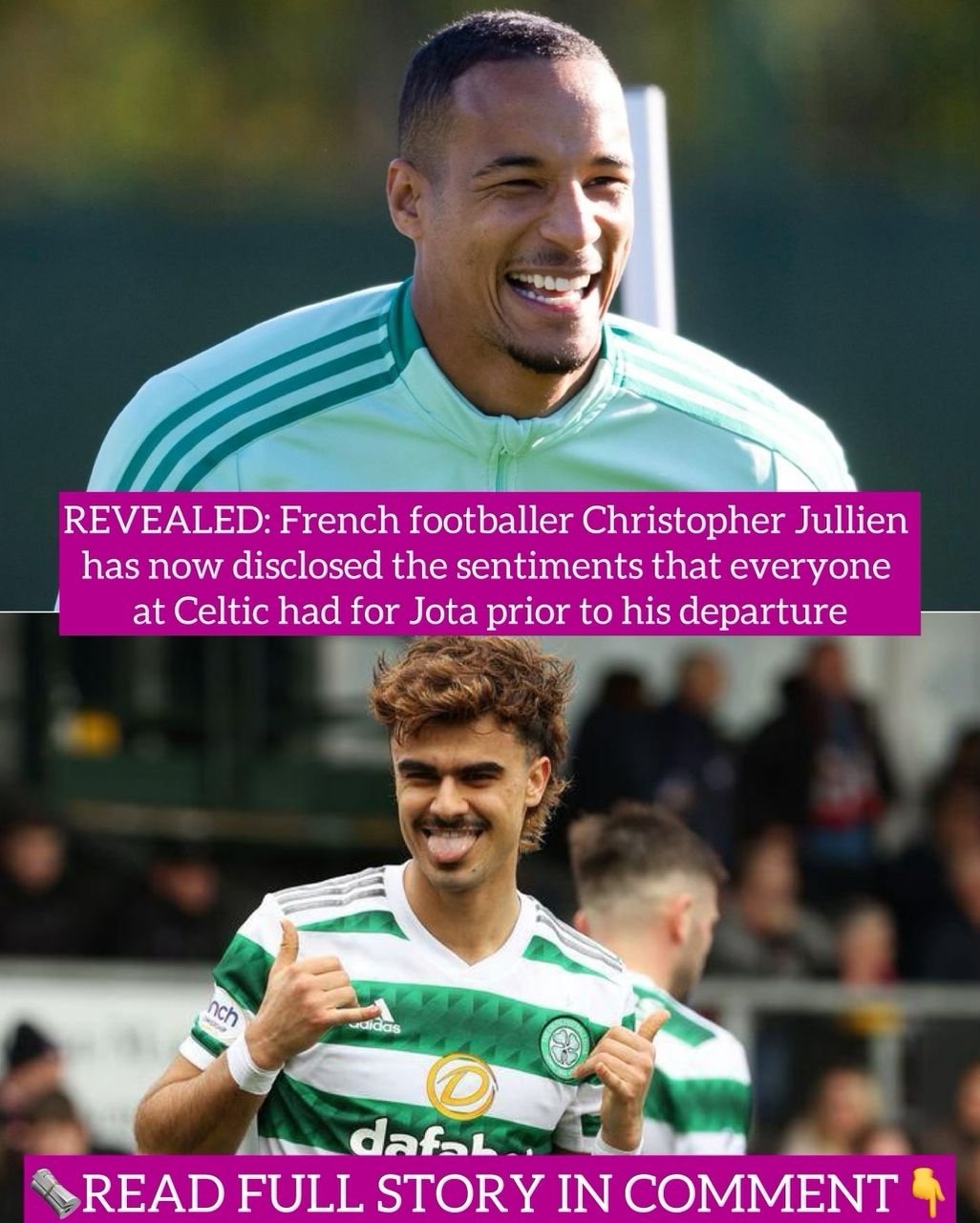 REVEALED: French footballer Christopher Jullien has now disclosed the sentiments that everyone at Celtic had for Jota prior to his departure