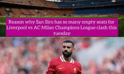 Reason why San Siro has so many empty seats for Liverpool vs AC Milan Champions League clash this tuesday