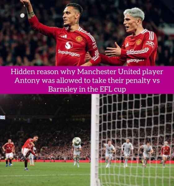 Hidden reason why Manchester United player Antony was allowed to take their penalty vs Barnsley in the EFL cup