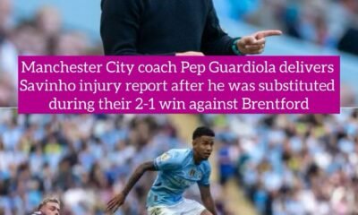 Manchester City coach Pep Guardiola delivers Savinho injury report after he was substituted during their 2-1 win against Brentford