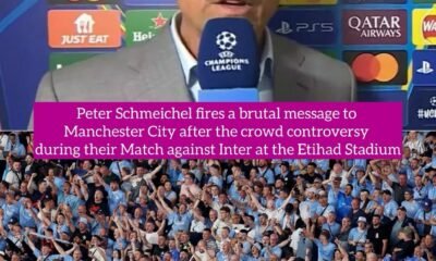 Peter Schmeichel fires a brutal message to Manchester City after the crowd controversy during their Match against Inter at the Etihad Stadium