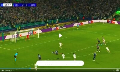 Watch how Arne Engels scored a mind-blowing penalty kick, making the scoreline to be Celtic 3-0 Slovan Bratislava in the UEFA Champions League match