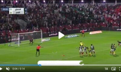 Cristiano Ronaldo scores a brilliant penalty kick for Al Ettifaq vs. Al Nassr