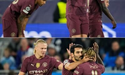 Manchester City coach Pep Guardiola explains his reason why he substituted Erling Haaland during their Champions League match against Slovan Bratislava (4-0)