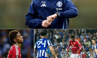 Manchester United coach Erik ten Hag explains why he substituted Marcus Rashford at half-time against Porto int the Europa League